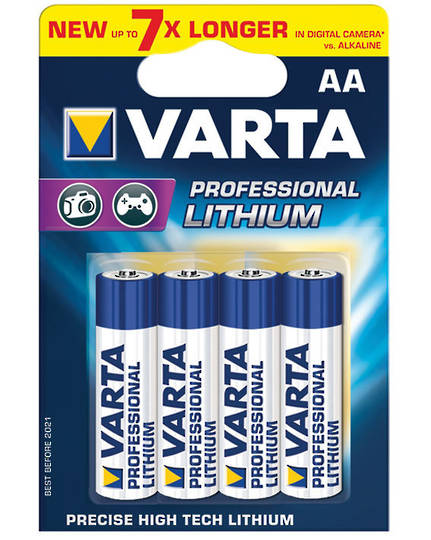 Varta AA Lithium Battery 4 Pack